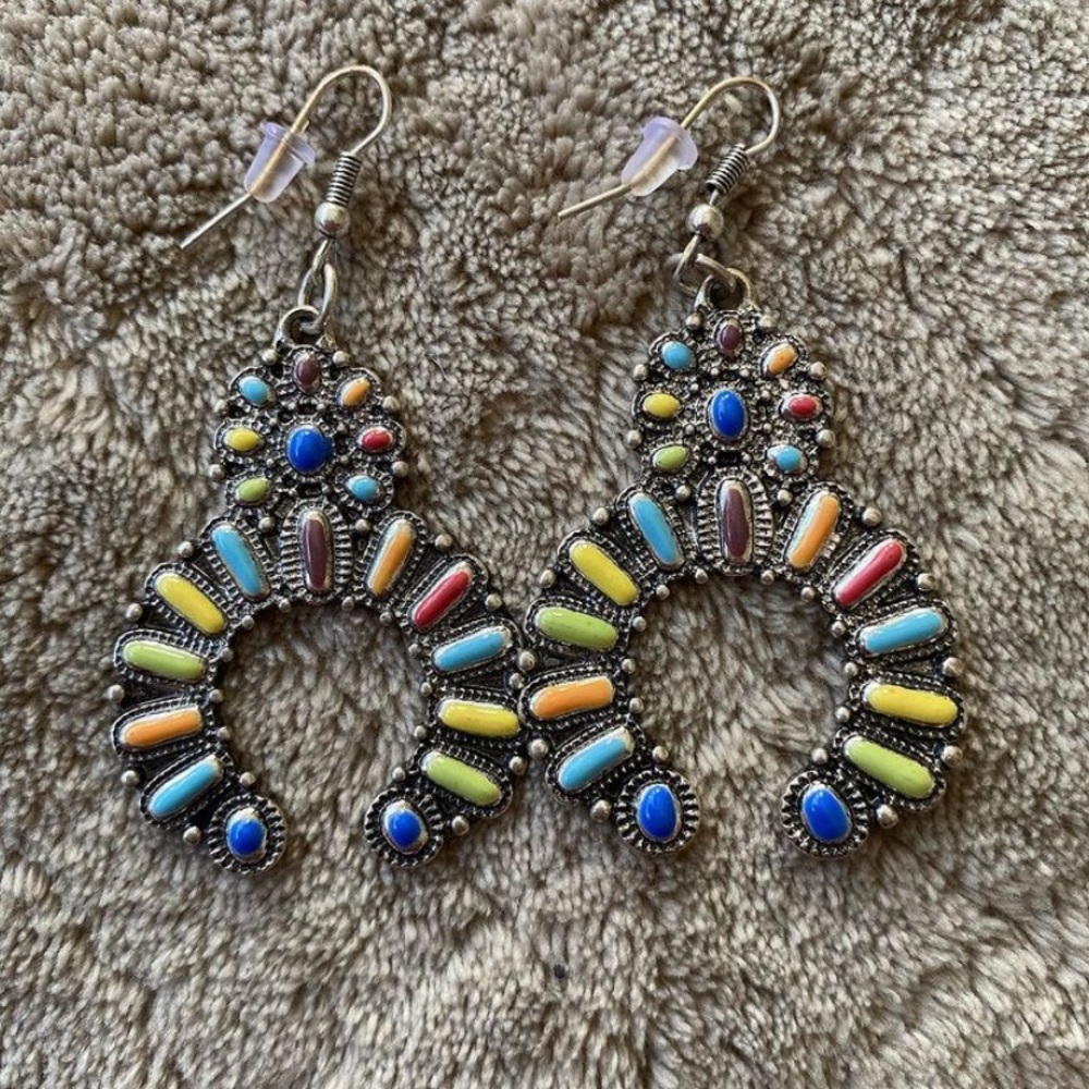Colorful naja earrings